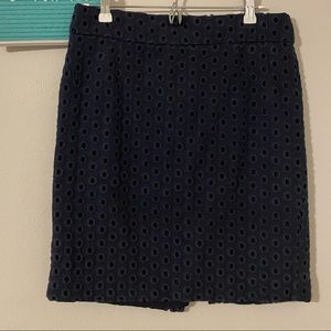 J.crew navy pencil skirt